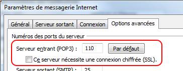 outlook anti spam port ip pop3